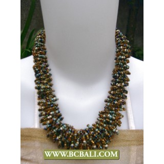 Mix Beading Chockers Fashion Necklace Corn